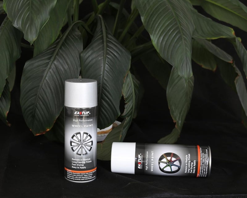 EASTUP Premium Twinkling Silver Metallic Acrylic Enamel Wheel Paint - Brilliant Finish, High Durability, Fade-resistant, Quick Drying Rim Coating Spray Paint. - Image 2